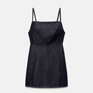 Zara Blue Denim Dress NWT